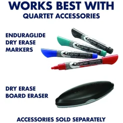 Dry Erase*Quartet ® Prestige® 2 Magnetic Mobile Presentation Whiteboard Easel, 3' x 2' (ECM32P2)