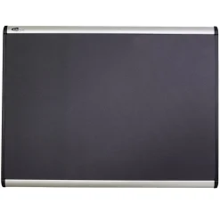Bulletin*Quartet Prestige Plus Magnetic Fabric Bulletin Board, Aluminum Frame, 4'H x 6'W (MB547A)