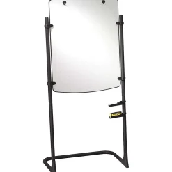 Dry Erase*Quartet ® Silhouette® Total Erase® Easel, Whiteboard/Flipchart, Black Frame, 75"H