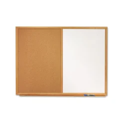 Bulletin*Quartet Standard Cork & Dry Erase Whiteboard, 4' x 3' (QTS554)
