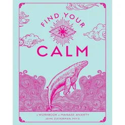 Journals|Quarto Find Your Calm Anxiety Guided Journal, 6.7" x 9", College Ruled, Green, 160 Pages (152996)