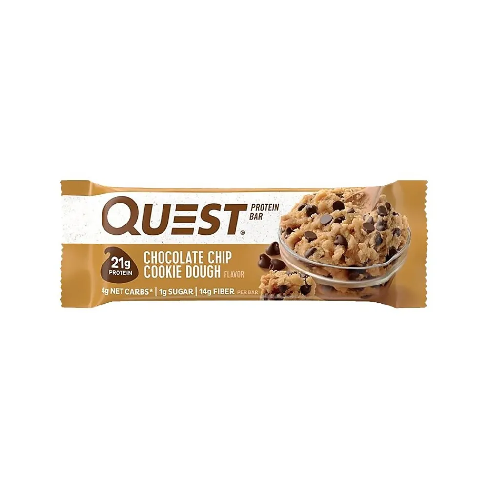 Quest Gluten Free Chocolate Chip Protein Bar, 2.12 oz, 12/Box (QUN00003)