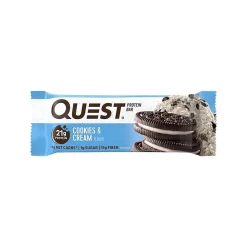 Quest Gluten Free Cookies & Cream Protein Bar, 2.12 oz, 12/Box (QUN00018)