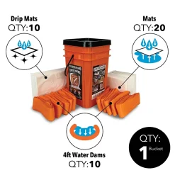 Quick Dam Grab & Go 41-Piece Indoor Flood Bucket Kit (WUGG-V)