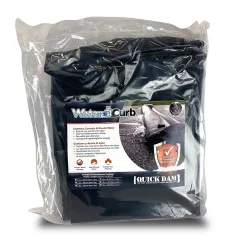 Quick Dam Universal Water Curb, Flood Control, 10" x 5', 1/Pack (QDWC105)