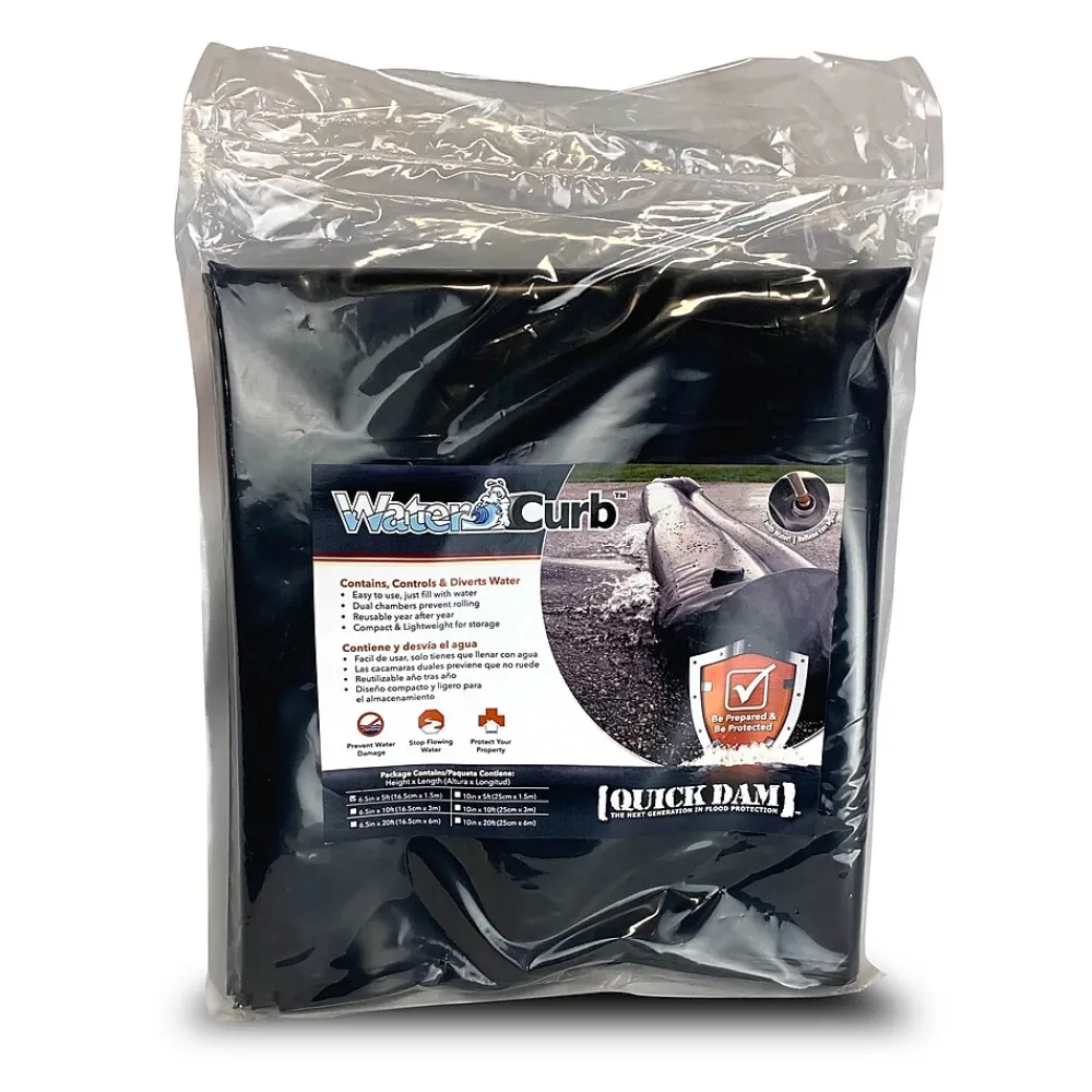 Quick Dam Universal Water Curb, Flood Control, 6.5" x 5', 1/Pack (QDWC65)