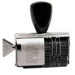 Stamps & Stamp Pads|QwikMark 11-Message Dial-A-Phrase Daters (USST2754)