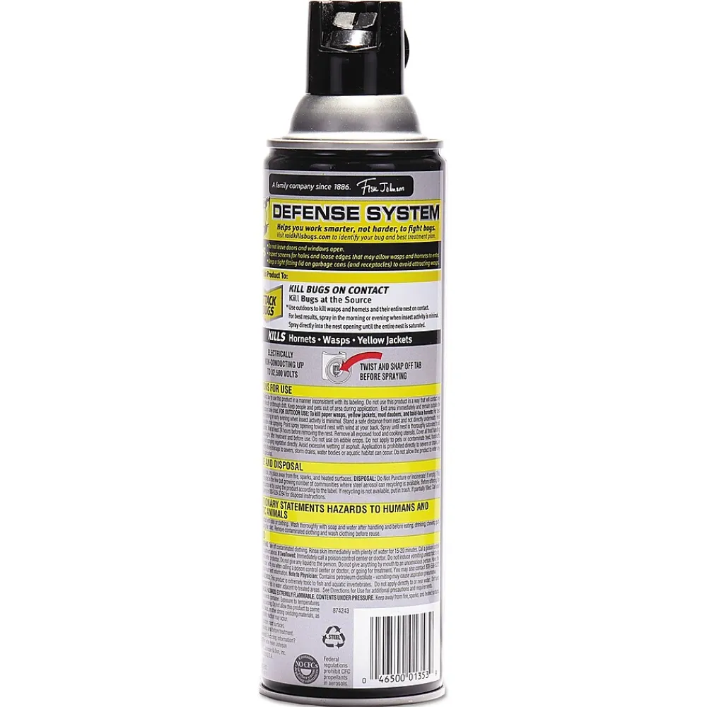 Raid Wasp and Hornet Killer, 14 oz. Aerosol Spray, 12/Carton (SJN668006)