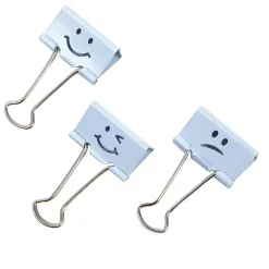 Clips & Fasteners|Rapesco Small Binder Clips, Powder Blue, 100 Clips/Pack (1350-5)