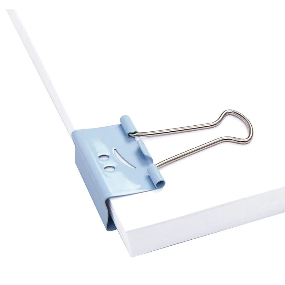 Clips & Fasteners|Rapesco Small Binder Clips, Powder Blue, 100 Clips/Pack (1350-5)