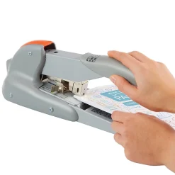 Staplers|Rapid DUAX Heavy Duty Desktop Stapler, 170 Sheet Capacity, Silver (73338)