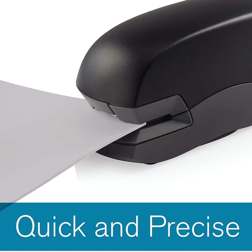 Staplers|Rapid Fixativ 20EX Automatic Electric Desktop Stapler, 20 Sheet Capactiy, Black (73126)