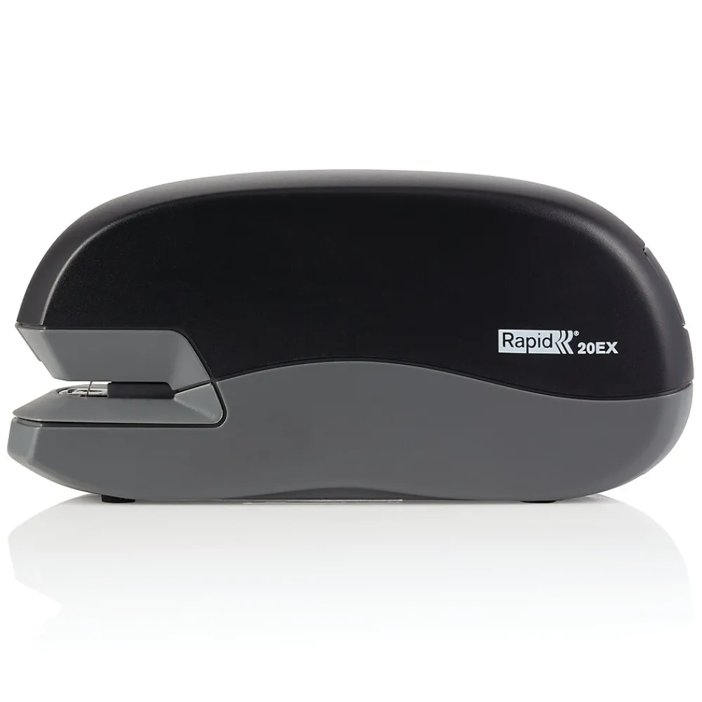 Staplers|Rapid Fixativ 20EX Automatic Electric Desktop Stapler, 20 Sheet Capactiy, Black (73126)