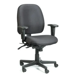 Office Chairs*Eurotech Raynor Fabric 4 x 4 Multi-function Task Chair, Black