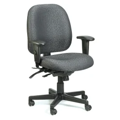Office Chairs*Eurotech Raynor Fabric 4 x 4 Multi-function Task Chair, Charcoal