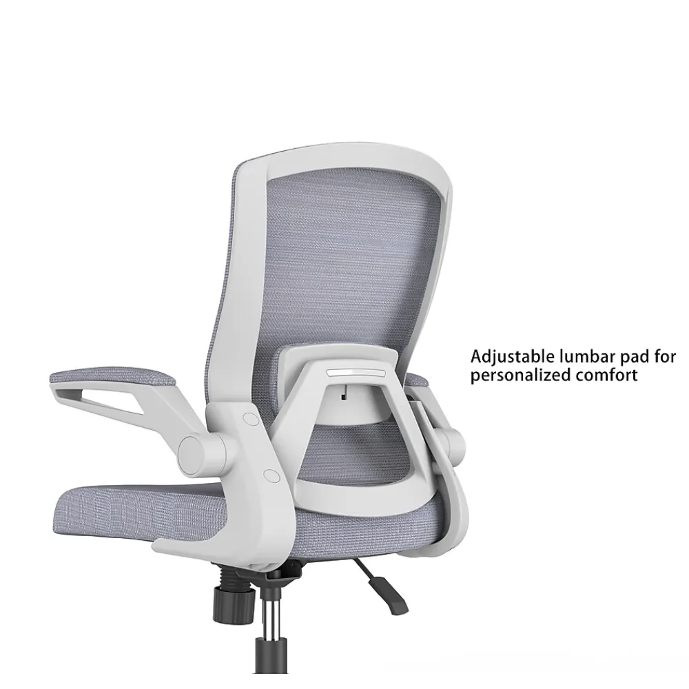 Office Chairs*RAYNOR GROUP ION Fabric Task Chair, Gray/White (ION-WH-GRY)