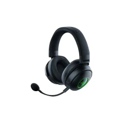 Clearance Razer Kraken V3 Pro Refurbished Wireless Noise Canceling Stereo Gaming Over-the-Ear Headset, 3.5mm, Black (RZ04-03460100-R3U1)