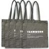 Recycled Cotton Twill Tote - Teamwork - 5 Pack<Baudville Discount