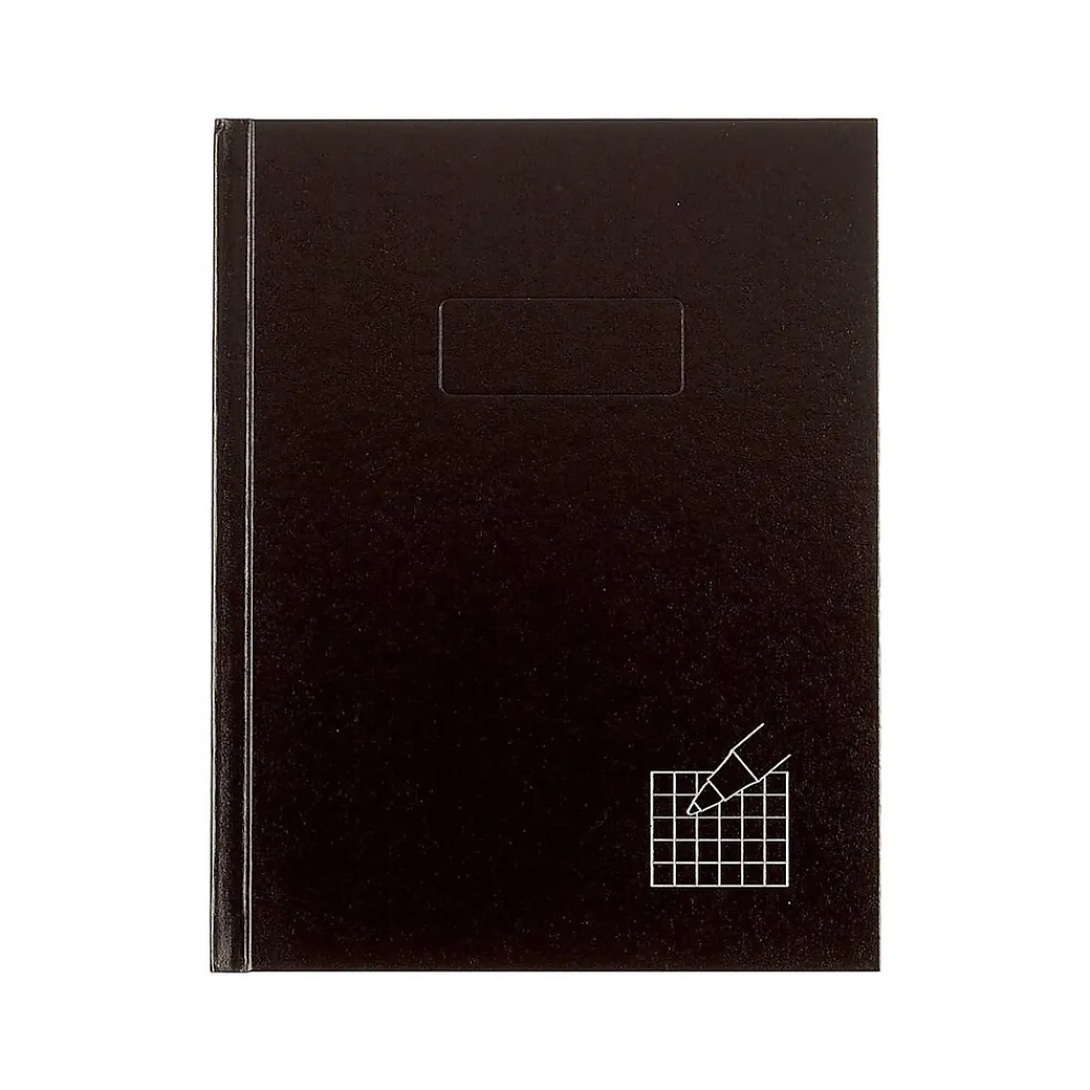 Notebooks|Rediform Executive and Journals 1-Subject Professional Notebooks, 7.25" x 9.25", Quad, 96 Sheets, Black (A9Q)
