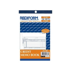 Business Forms*Rediform 3-Part Carbonless Credit Memos, 5.5