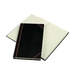 Accounting & Record Journals*National Brand Rediform Texhide Record Book, 500 Pages, Black (57151)