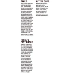 Reese's Milk Chocolate Peanut Butter Assortment Snack Size Candy, Individually Wrapped, 32.06 oz, Bulk Party Bag (3400093922)