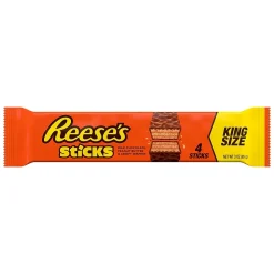 Reese's Sticks Crispy Wafers Peanut Butter Candy Bar King Size 3 oz. (HEC20200)