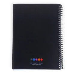 Notepads|RE-FOCUS THE CREATIVE OFFICE on the GO Notepad, College Ruled, Black, 142 Sheets/Pad (88001)