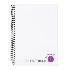 Notepads|RE-FOCUS THE CREATIVE OFFICE on the GO Notepad, 6" x 8", College Ruled, White, 142 Sheets/Pad (88002)