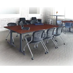 Office Chairs*Regency Cadence Mesh Nesting Chair, Black, 12/Pk (2309BK12PK)