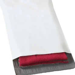 Online Partners Brand Returnable Poly Mailers, White, 12