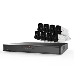 REVO America Ultra HD Audio Capable 16 Channel 3TB NVR Surveillance System with 8 Cameras (RU162B8GA-3T)