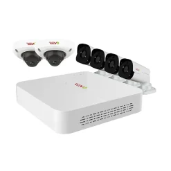 REVO America Ultra HD Audio Capable 8 Channel 2 TB NVR Surveillance System with 6 Cameras (RU82D2GB4GA-2T)