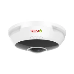 REVO America Ultra Plus HD 4K IP Indoor/Outdoor Audio Fisheye Dome Surveillance Camera (RUCFE4K-1C)