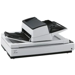 Ricoh fi-7700 PA03740-B005 Duplex Flatbed Document Scanner, Black/White
