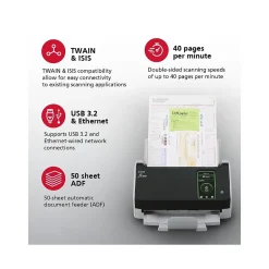 Ricoh fi-8040 Premium Bundle Scanner with 4 Year Advance Exchange Warranty (CG01000-310059)