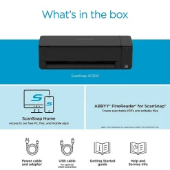 Ricoh ScanSnap IX1300 Wireless Duplex Document Scanner, Black (PA03805-B105)