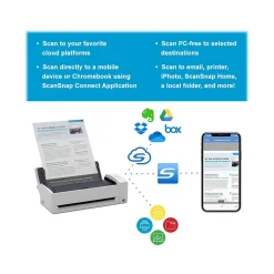 Ricoh ScanSnap IX1300 Wireless Duplex Document Scanner, White (PA03805-B005)