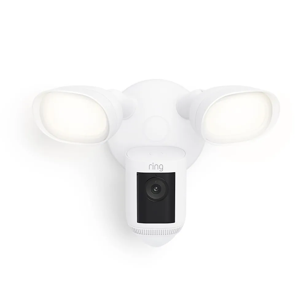 Ring Floodlight Cam Pro Outdoor Wireless Security Camera, White (B0CG6VFFVL)