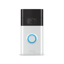 Ring WiFi Wired/Wireless Smart Video Doorbell, Silver (6022381)