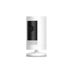 Ring Wireless Stick Up Camera, White (B07Q6ZZFLS)