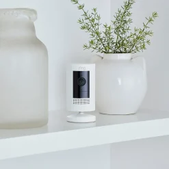 Ring Wireless Stick Up Camera, White (B07Q6ZZFLS)