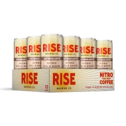 RISE Brewing Co. Oat Milk Latte Nitro Cold Brew Coffee, 7 oz., 12/Carton (FG-SS-005-007-012)
