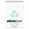 Notepads|Roaring Spring Paper Products Roaring Spring Enviroshades Steno Notebook, 6" x 9", 80 Sheets/Pad, Gregg Ruled, Recycled Blue Paper, 4 Books/Pk (12284)