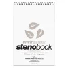 Notepads|Roaring Spring Paper Products Roaring Spring Enviroshades Steno Notebook, 6" x 9", 80 Sheets/Pad, Gregg Ruled, Recycled Gray Paper, 4 Books/Pk (12274)