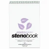 Notepads|Roaring Spring Paper Products Roaring Spring Enviroshades Steno Notebook, 6" x 9", 80 Sheets/Pad, Gregg Ruled, Recycled Orchid Paper, 4 Bks/Pk (12264)