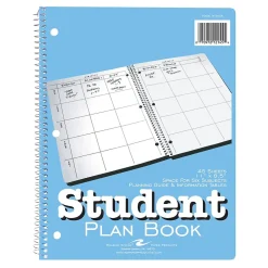 Academic Planners|Roaring Spring Paper Products 8.5" x 11" Academic Year Weekly Planner, Light Blue (12145)