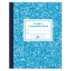 Composition Notebooks|Roaring Spring Paper Products Composition Notebooks, 7.75" x 9.75", Wide Ruled, 50 Sheets, Blue (ROA77921)