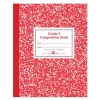 Composition Notebooks|Roaring Spring Paper Products 1-Subject Composition Notebooks, 7.75" x 9.75", Wide Ruled, 50 Sheets, Red (ROA77922)