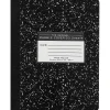 Composition Notebooks|Roaring Spring Paper Products Composition Notebooks, 9.75" x 7.5", Wide Ruled, 50 Sheets, Black (77220)